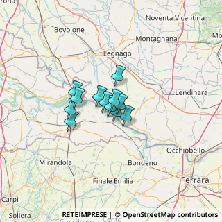 Mappa Via Colombano, 45030 Castelnovo Bariano RO, Italia (6.88833)
