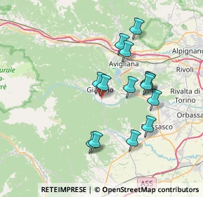 Mappa Via Can. Rolla, 10094 Giaveno TO, Italia (6.58429)