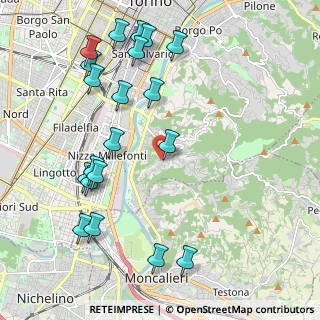 Mappa Via dell'Asilo, 10133 Torino TO, Italia (2.442)
