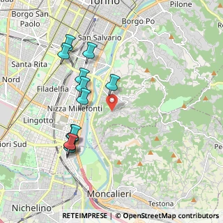 Mappa Via dell'Asilo, 10133 Torino TO, Italia (1.98417)