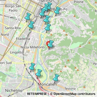 Mappa Via dell'Asilo, 10133 Torino TO, Italia (2.48667)