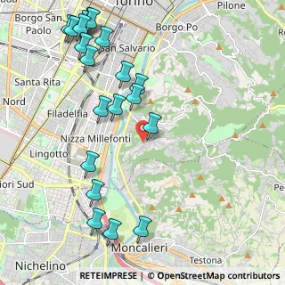 Mappa Via dell'Asilo, 10133 Torino TO, Italia (2.599)