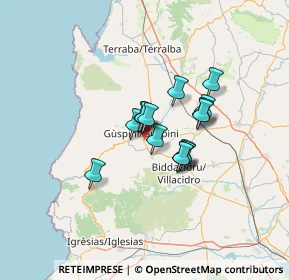 Mappa SS 196 Km 42 Loc. San Giorgio, 09036 Guspini SU, Italia (9.39467)