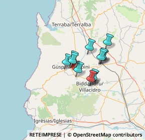 Mappa SS 196 Km 42 Loc. San Giorgio, 09036 Guspini SU, Italia (9.3275)