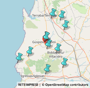 Mappa SS 196 Km 42 Loc. San Giorgio, 09036 Guspini SU, Italia (14.83727)