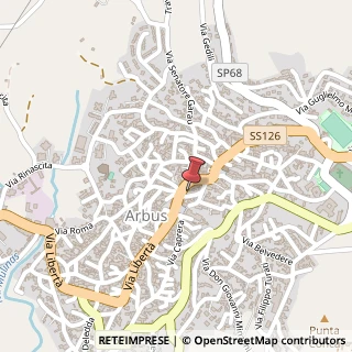 Mappa Via Mentana, 7, 09031 Arbus, Medio Campidano (Sardegna)