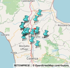 Mappa Via Petrarella, 87043 Bisignano CS, Italia (10.8605)