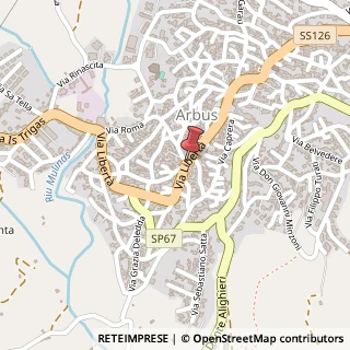 Mappa Piazza Cavalleria, 6, 09031 Arbus, Medio Campidano (Sardegna)