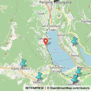Mappa Valcanover, 38057 Calceranica al Lago TN, Italia (4.00462)