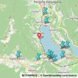 Mappa Valcanover, 38057 Calceranica al Lago TN, Italia (2.64333)