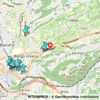 Mappa Via Ticino, 32032 Feltre BL, Italia (1.46091)