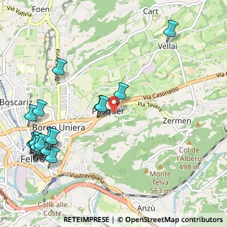 Mappa Via Ticino, 32032 Feltre BL, Italia (1.402)
