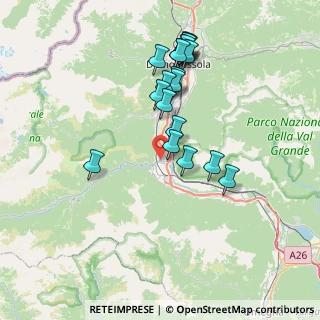 Mappa SS549, 28885 Piedimulera VB, Italia (7.2185)