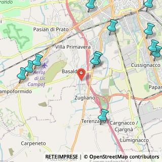 Mappa Via Pozzuolo, 33030 Campoformido UD, Italia (3.02)