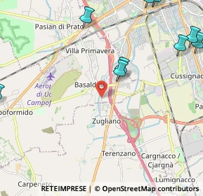 Mappa Via Pozzuolo, 33030 Campoformido UD, Italia (3.913)