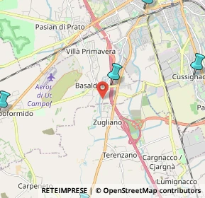 Mappa Via Pozzuolo, 33030 Campoformido UD, Italia (4.2405)