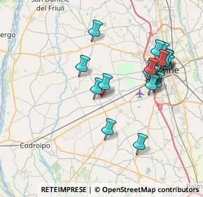 Mappa Via Maggiore, 33031 Basiliano UD, Italia (7.6315)