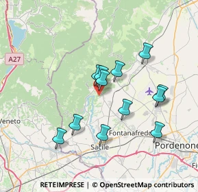 Mappa 33070 Polcenigo PN, Italia (6.2875)