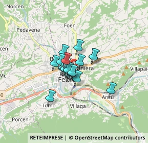 Mappa Loc. Bosco Drio le Rive, 32032 Feltre BL, Italia (0.86632)