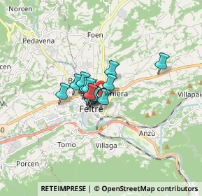 Mappa Loc. Bosco Drio le Rive, 32032 Feltre BL, Italia (0.82071)