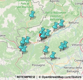 Mappa Loc. Bosco Drio le Rive, 32032 Feltre BL, Italia (11.79067)