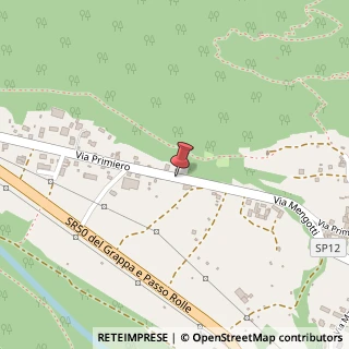 Mappa Via primiero, 32030 Fonzaso, Belluno (Veneto)