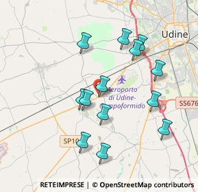 Mappa Via Roma, 33030 Campoformido UD, Italia (3.55385)