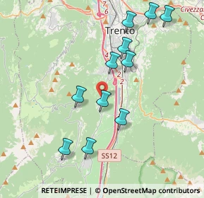 Mappa Via Alle Porte, 38100 Romagnano TN, Italia (3.87636)