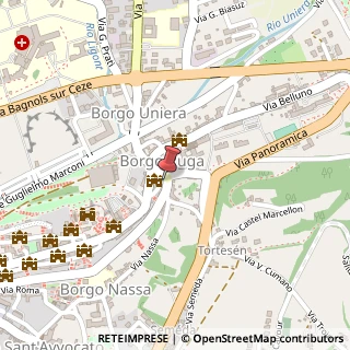 Mappa Via Borgo Ruga, 1, 32032 Feltre, Belluno (Veneto)