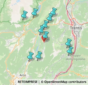 Mappa Via S. Pietro, 38076 Lasino TN, Italia (7.01455)