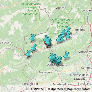 Mappa Viale Pedavena, 32032 Feltre BL, Italia (11.44632)