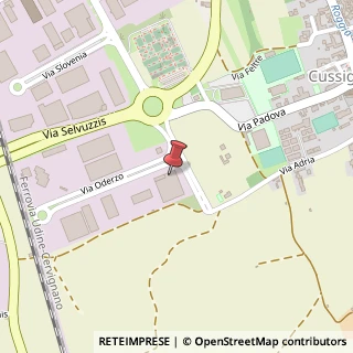 Mappa Via Oderzo, 1, 33100 Udine, Udine (Friuli-Venezia Giulia)