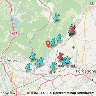 Mappa Via Ruals, 33070 Polcenigo PN, Italia (7.78333)