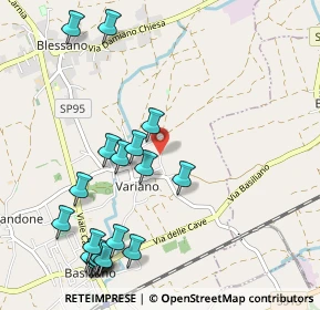 Mappa Via del Castello, 33031 Basiliano UD, Italia (1.246)