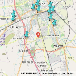 Mappa Via Gonars, 33100 Udine UD, Italia (2.86545)