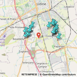 Mappa Via Gonars, 33100 Udine UD, Italia (1.626)