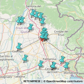 Mappa Via Gonars, 33100 Udine UD, Italia (15.6705)