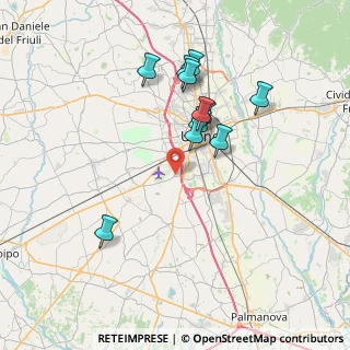 Mappa Vicolo della Fornace, 33030 Campoformido UD (6.70273)
