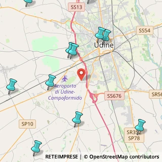 Mappa Vicolo della Fornace, 33030 Campoformido UD (5.95545)
