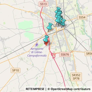 Mappa Vicolo della Fornace, 33030 Campoformido UD (4.37091)