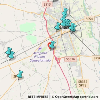 Mappa Vicolo della Fornace, 33030 Campoformido UD (5.30071)
