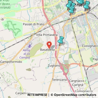 Mappa Vicolo della Fornace, 33030 Campoformido UD (4.012)