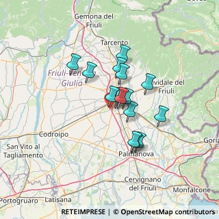 Mappa Vicolo della Fornace, 33030 Campoformido UD (9.86933)