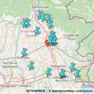 Mappa Vicolo della Fornace, 33030 Campoformido UD (15.7395)