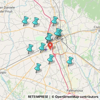Mappa Via Moro Romano, 33030 Campoformido UD (6.41583)