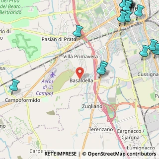 Mappa Via Moro Romano, 33030 Campoformido UD (3.755)