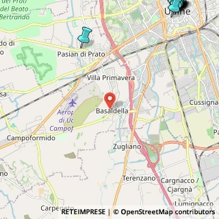 Mappa Via Moro Romano, 33030 Campoformido UD (4.45632)