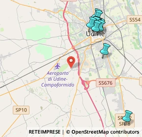 Mappa Via Moro Romano, 33030 Campoformido UD (4.96909)
