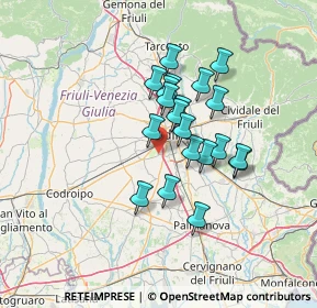 Mappa Via Moro Romano, 33030 Campoformido UD (10.2975)