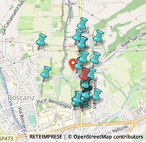 Mappa Via Monsignor Giosuè Cattarossi, 32032 Feltre BL, Italia (0.35)